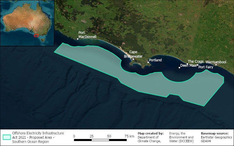 Map of Southern Ocean region proposed area